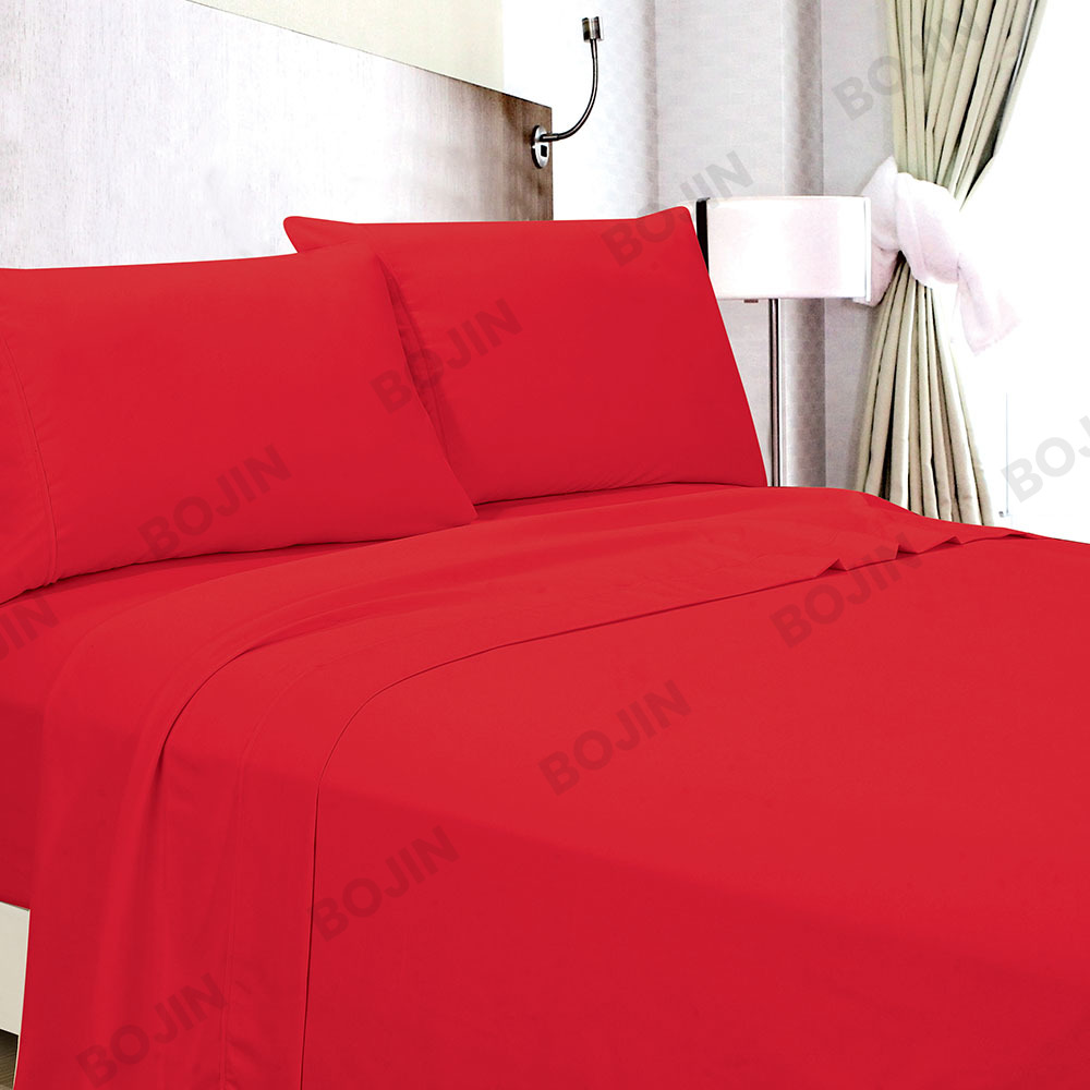 Home textile 3/4pcs deliciae 100% polyester microfiber solidum aptum sheet set stramentorum